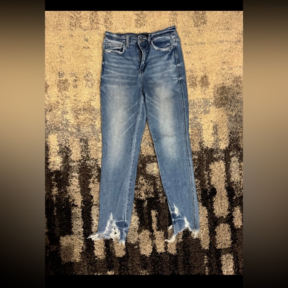 Flying Monkey, size 27, high rise skinny ankle
